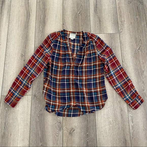 Anthropologie Maeve plaid blouse Med - MOVING SALE - Picture 3 of 5